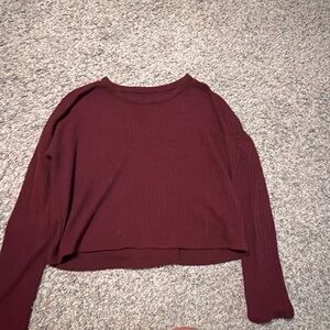 Aeropostale Maroon Long Sleeve Top